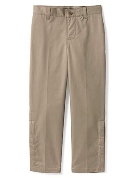 Buy Lands End School Uniform Boys Adaptive Blend Iron Knee Chino Pants