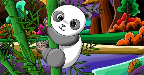 Cara Menggambar Panda Dengan Mudah 🐼 Oke Kids