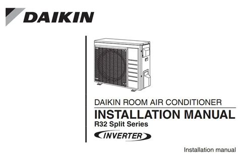 Daikin Rxm Vvju R Split Series Room Air Conditioner Instruction