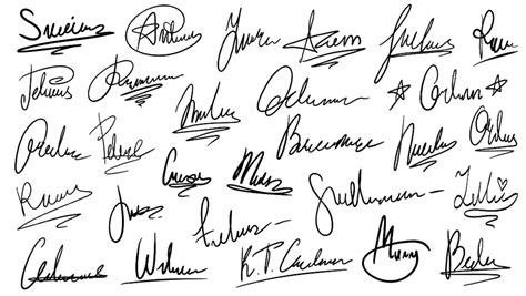 Document Signature Vector Hd Png Images Handwritten Signature Document