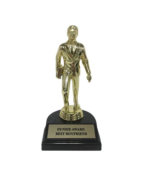 Best Boyfriend Dundie Award Trophy With Column Deluxe