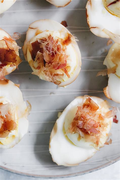 Deviled eggs are easy to make and you can make them even easier by hard boiling your eggs ahead of time. Soy Sauce Pickled Deviled Eggs | Joanne Eats Well With Others