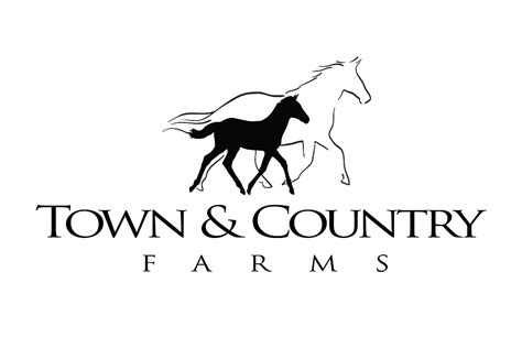 Town And Country Farms Logo Blue Sky Graphic Communication