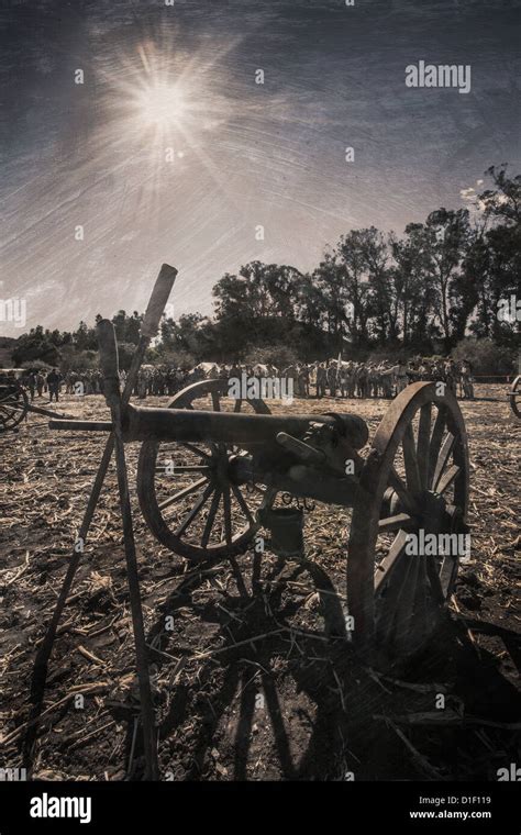 American Civil War Reenactment Stock Photo Alamy