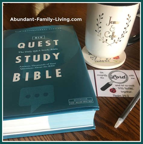 Abundant Family Living: The NIV Quest Study Bible: Answers to Thousands