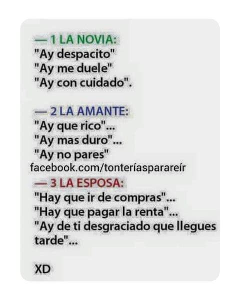 La Novia La Amante Y La Esposa Chistes Groseros Memes Graciosos Chistes