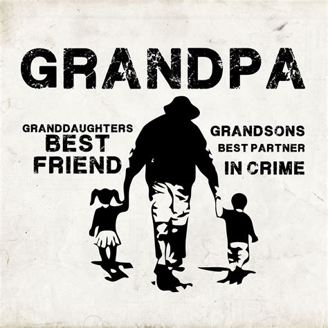 Grandpa Granddaughters Best Friend Grandsons Best Partner In Etsy