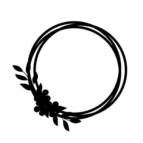 Circle Wreath Svg Free Circle Monogram Feather Arrow Wreath Free Svg