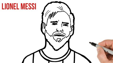 How To Draw Lionel Messi Easy Drawing Tutorial Youtube