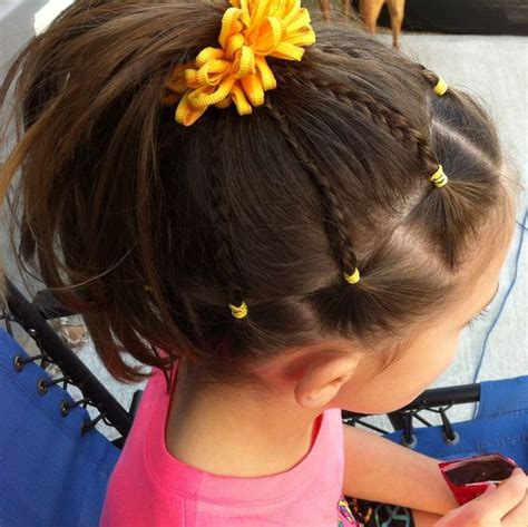 Section your little girl's hair in two even parts and knit a tight ductch braid for each section. 42 best Cute Kids images on Pinterest | Girls hairdos ...