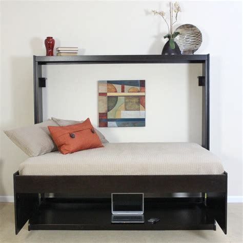 Wallbeds Modern Birch Full Double Murphy Bed And Reviews Wayfair Canada