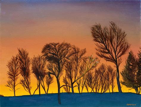 Winter Sunrise Painting By Phillip Compton Fine Art America