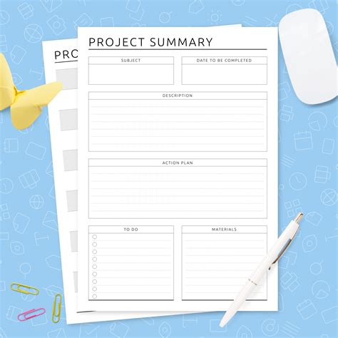Student Project Planner Template Original Template Printable Pdf