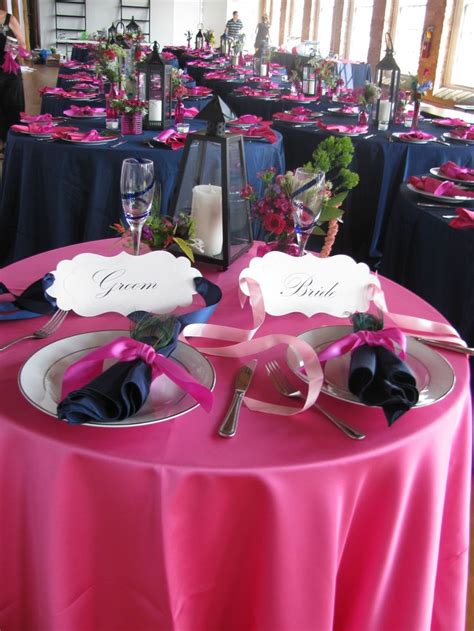 Does hot pink and navy blue match. 17 Best images about royal blue wedding reception on ...