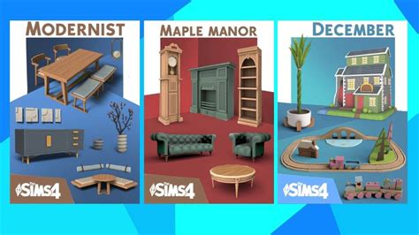 Nuevos Packs De Muebles Para Los Sims 4 🏠 Cc Folder Youtube
