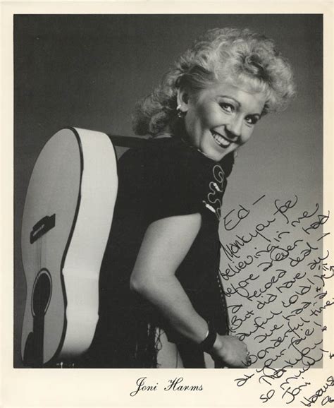 Joni Harms Autographed Inscribed Photograph HistoryForSale Item 280607