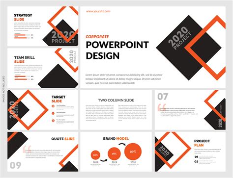 Modern Powerpoint Template Vector Gráfico Por Lutfyhasan · Creative Fabrica