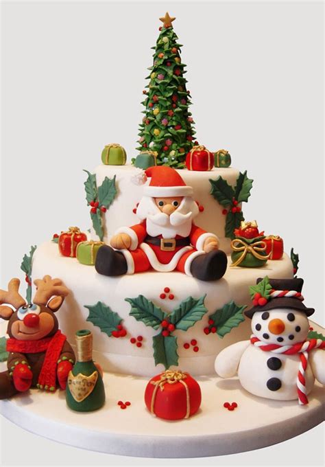 For any other cake, measure the greatest width across the top (this would be diagonal from corner to corner on a square or rectangle cake) and then add twice the height. Fondant Christmas Cakes