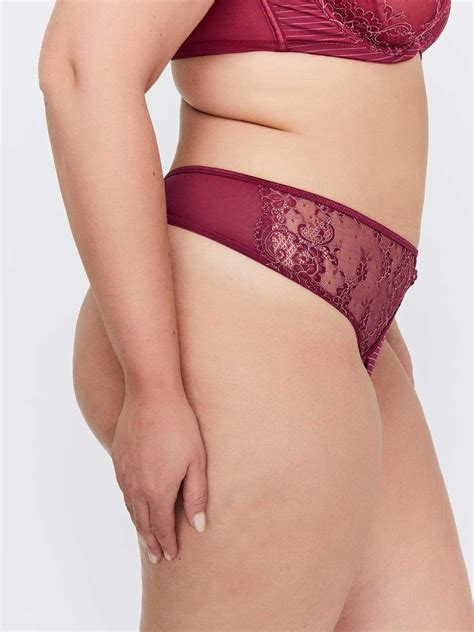 Thong Panty With Lace Stripes Ashley Graham Penningtons