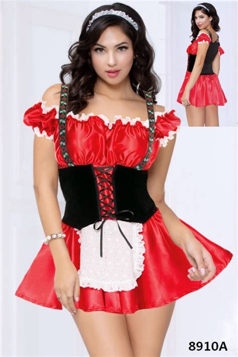 wholesale sexy red french maid costume global lover