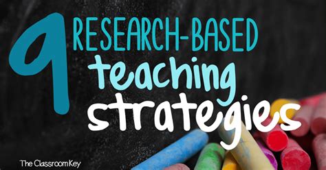 9 Research Based Teaching Strategies For Your Toolbox The Classroom Key