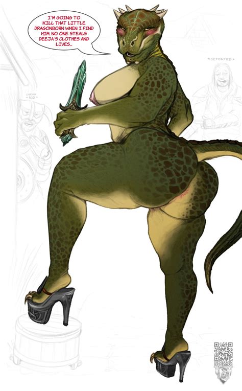 Rule 34 2d Anthro Argonian Ass Band1tnsfw Benjamin Ratterman Bethesda Softworks Big Breasts