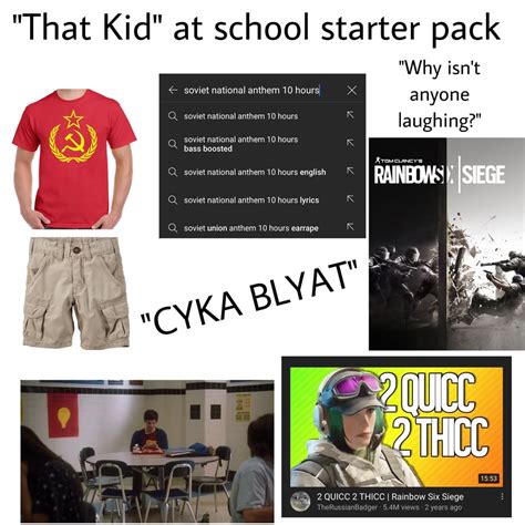 That Kid At School Starter Pack Starterpacks