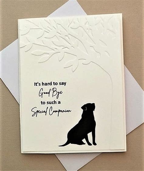 Paper And Party Supplies Paper Pet Sympathy Card Pet Condolence Card Pet