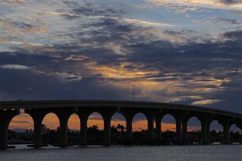 What A Lovely Evening Pinellas Bayway Bridge At Sunset Flickr