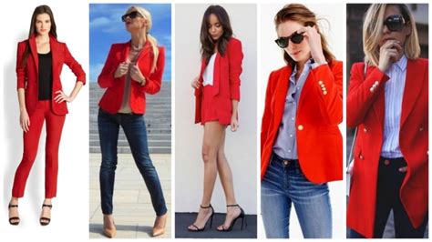 40 womens red blazer jackets ideas 30 style female