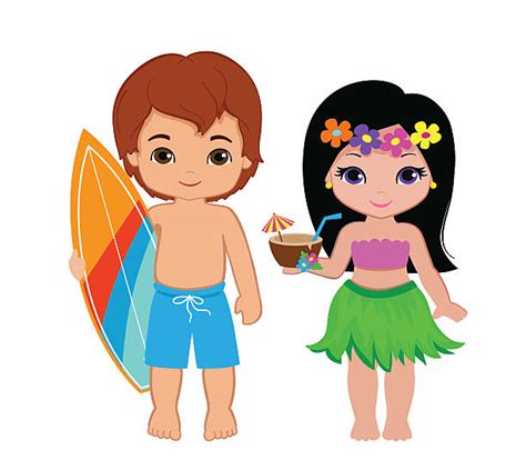 Royalty Free Hawaiian Girl Clip Art Vector Images And Illustrations Istock
