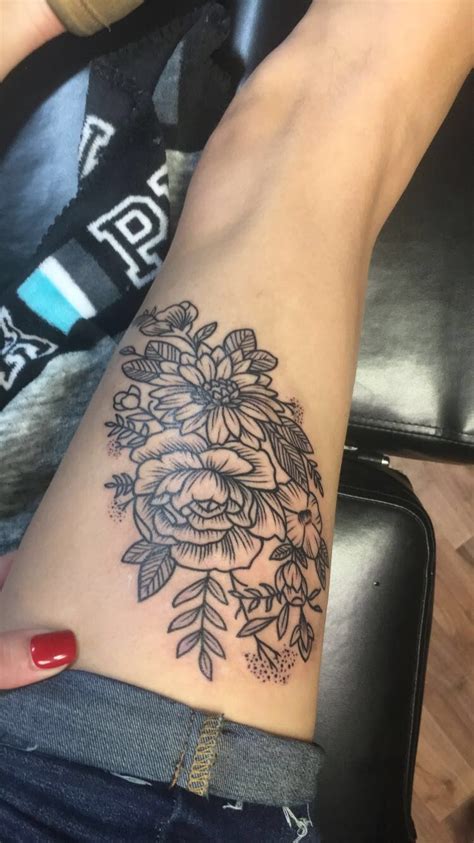 Thigh Tattoo Flowers Thigh Tattoos Women Girl Leg Tattoos Thigh Tattoo