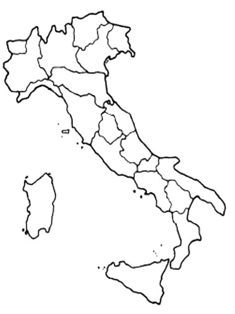 Carta Geografica Fisica Italia Da Colorare Coloring Image