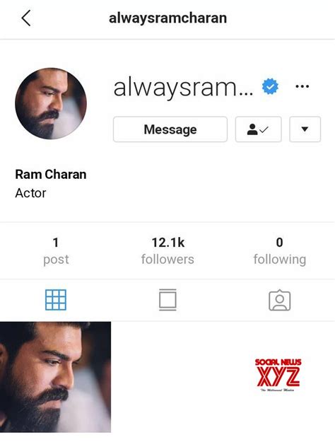 Ram Charan Joins Instagram Social News Xyz