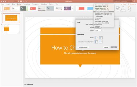 How To Change Slide Size In Powerpoint Yes Web Designs
