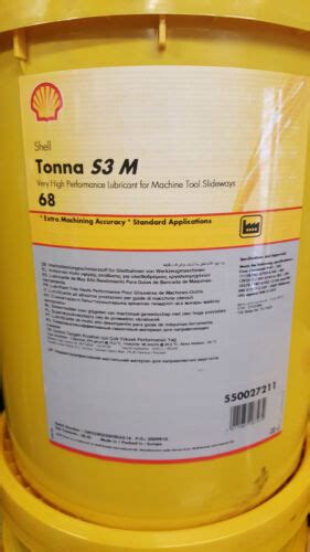 Shell Tonna S3 M 68 Medium Slideway Oil 20 Litres 5011987187979 Ebay