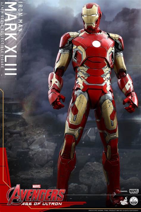 If you want mark 42(from iron man 3) you have to paint it like this. Hot Toys 1/4 Scale Iron Man Mark 43 Avengers: Age of ...