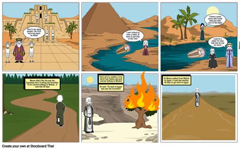 The Story Of Moses Storyboard By Fb D D