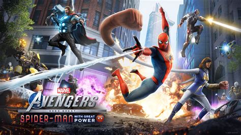 Marvels Avengers Teases First Look At Spider Man In New Key Art