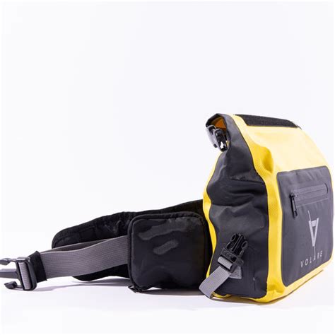 Waterproof Waist Pack Black Yellow Volare Sports