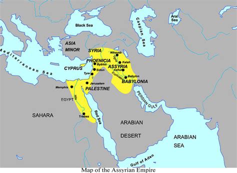 Map Of The Assyrian Empire Civilization Digital Collections
