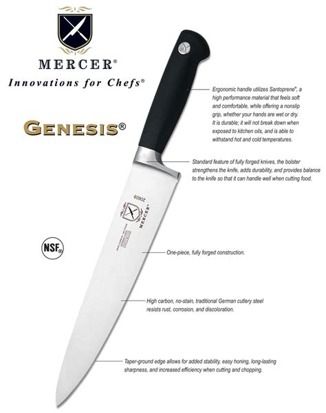 Mercer Culinary Genesis 6 Piece Forged Knife Block Set