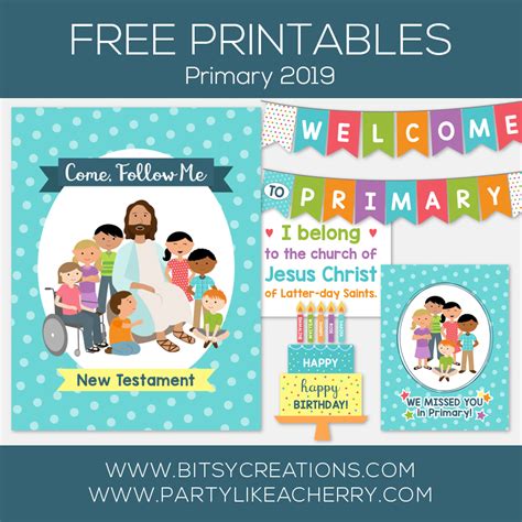 Come Follow Me New Testament Free Primary 2019 Printables