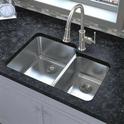 Elkay Undermount Kitchen Sink 35 In 6040 Double Bowl Insulated