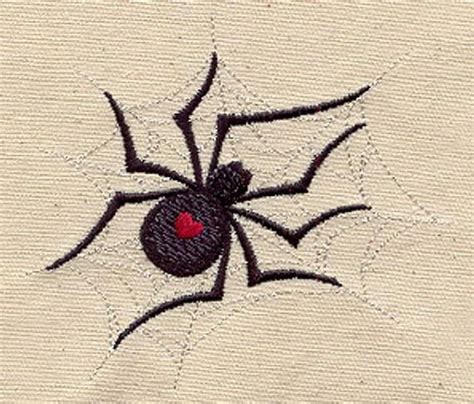 Black Widow Embroidered Canvas With Leather Accents Premium Laptop Bag