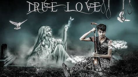 true love horror poster photo editing tutorial in picsart manipulation photo editing youtube
