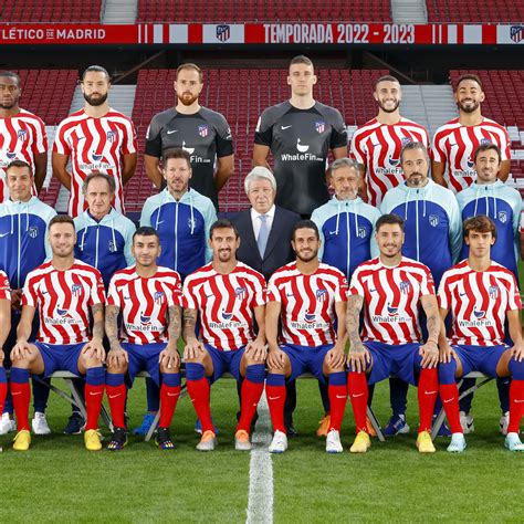 Official Team Photo 202223 Season Club Atlético De Madrid · Web Oficial