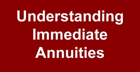 Variable insurance and variable annuities are regulated by. Understanding Immediate Annuities