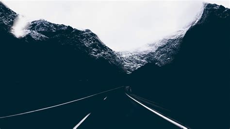 1920x1080 Dark Road Covered By Mountains Laptop Full Hd 1080p Hd 4k