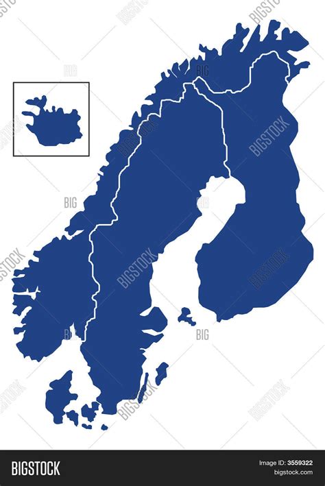 Scandinavian Map Image And Photo Free Trial Bigstock